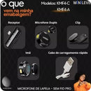 Microfone lapela KMF4-c wireless